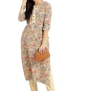 rytras Women's Rayon Printed Straight Kurta Pant Set